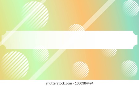 Blurred Decorative Design In Abstract Style With , Curve Lines, Circle, Space for Text. For Futuristic Ad, Booklets. Vector Illustration with Color Gradient