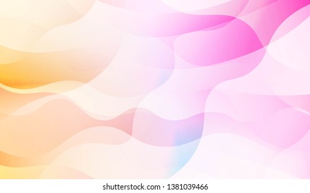 Blurred Decorative Design In Abstract Style With Wave, Curve Lines. Blur Pastel Color Smoke gradient Background. For Your Graphic Wallpaper, Cover Book, Banner. Vector Illustration