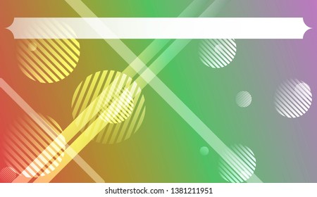 Blurred Decorative Design In Abstract Style With , Curve Lines, Circle, Space for Text. For Futuristic Ad, Booklets. Vector Illustration with Color Gradient