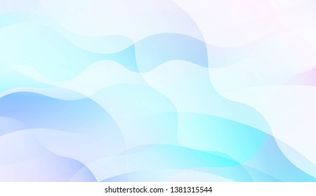 Blurred Decorative Design In Abstract Style With Wave, Curve Lines. Blur Pastel Color Smoke gradient Background. For Your Graphic Wallpaper, Cover Book, Banner. Vector Illustration