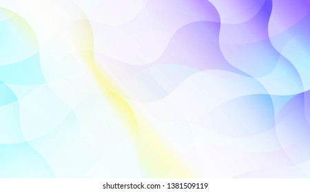 Blurred Decorative Design In Abstract Style With Wave, Curve Lines. Blur Pastel Color Smoke gradient Background. For Your Graphic Wallpaper, Cover Book, Banner. Vector Illustration