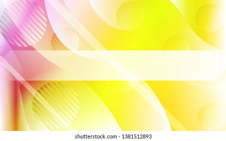 Blurred Decorative Design In Abstract Style With Wave, Curve Lines, Circle, Space for Text. Fluid shapes composition. For Design Flyer, Banner, Landing Page. Vector Illustration with Color Gradient