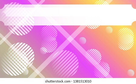 Blurred Decorative Design In Abstract Style With , Curve Lines, Circle, Space for Text. For Futuristic Ad, Booklets. Vector Illustration with Color Gradient