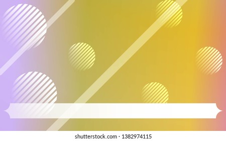 Blurred Decorative Design In Abstract Style With , Curve Lines, Circle, Space for Text. For Futuristic Ad, Booklets. Vector Illustration with Color Gradient