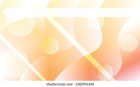 Blurred Decorative Design In Abstract Style With Wave, Curve Lines, Circle, Space for Text. Fluid shapes composition. For Design Flyer, Banner, Landing Page. Vector Illustration with Color Gradient