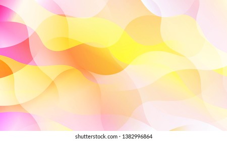 Blurred Decorative Design In Abstract Style With Wave, Curve Lines. Blur Pastel Color Smoke gradient Background. For Your Graphic Wallpaper, Cover Book, Banner. Vector Illustration