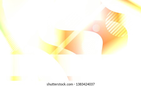 Blurred Decorative Design In Abstract Style With Wave, Curve Lines, Circle, Space for Text. Fluid shapes composition. For Design Flyer, Banner, Landing Page. Vector Illustration with Color Gradient