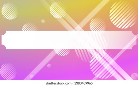 Blurred Decorative Design In Abstract Style With , Curve Lines, Circle, Space for Text. For Futuristic Ad, Booklets. Vector Illustration with Color Gradient