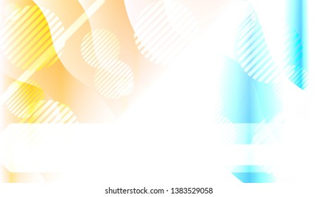 Blurred Decorative Design In Abstract Style With Wave, Curve Lines, Circle, Space for Text. Fluid shapes composition. For Design Flyer, Banner, Landing Page. Vector Illustration with Color Gradient