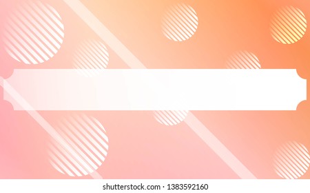 Blurred Decorative Design In Abstract Style With , Curve Lines, Circle, Space for Text. For Futuristic Ad, Booklets. Vector Illustration with Color Gradient