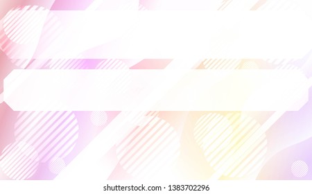 Blurred Decorative Design In Abstract Style With Wave, Curve Lines, Circle, Space for Text. Fluid shapes composition. For Design Flyer, Banner, Landing Page. Vector Illustration with Color Gradient