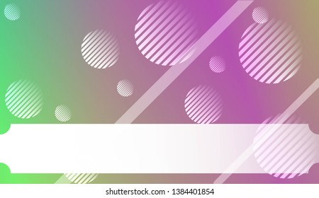 Blurred Decorative Design In Abstract Style With , Curve Lines, Circle, Space for Text. For Futuristic Ad, Booklets. Vector Illustration with Color Gradient