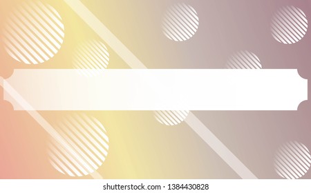 Blurred Decorative Design In Abstract Style With , Curve Lines, Circle, Space for Text. For Futuristic Ad, Booklets. Vector Illustration with Color Gradient