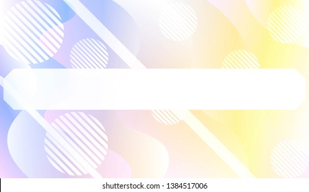 Blurred Decorative Design In Abstract Style With Wave, Curve Lines, Circle, Space for Text. Fluid shapes composition. For Design Flyer, Banner, Landing Page. Vector Illustration with Color Gradient