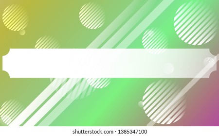 Blurred Decorative Design In Abstract Style With , Curve Lines, Circle, Space for Text. For Futuristic Ad, Booklets. Vector Illustration with Color Gradient