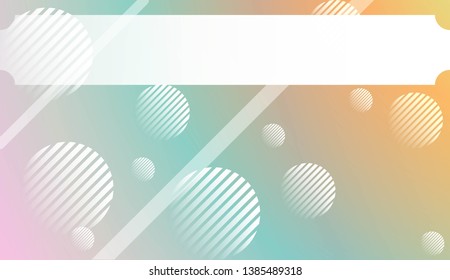 Blurred Decorative Design In Abstract Style With , Curve Lines, Circle, Space for Text. For Futuristic Ad, Booklets. Vector Illustration with Color Gradient