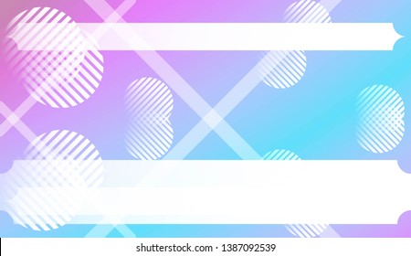 Blurred Decorative Design In Abstract Style With , Curve Lines, Circle, Space for Text. For Futuristic Ad, Booklets. Vector Illustration with Color Gradient