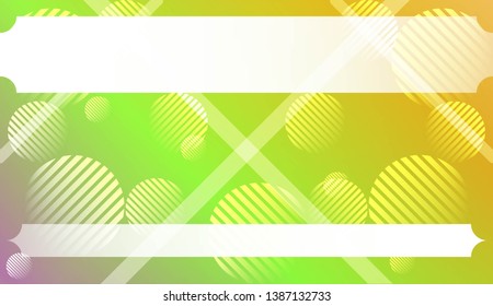 Blurred Decorative Design In Abstract Style With , Curve Lines, Circle, Space for Text. For Futuristic Ad, Booklets. Vector Illustration with Color Gradient