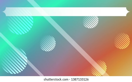 Blurred Decorative Design In Abstract Style With , Curve Lines, Circle, Space for Text. For Futuristic Ad, Booklets. Vector Illustration with Color Gradient