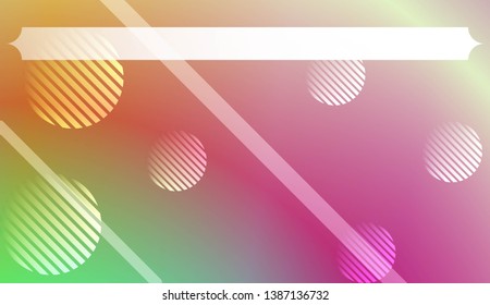 Blurred Decorative Design In Abstract Style With , Curve Lines, Circle, Space for Text. For Futuristic Ad, Booklets. Vector Illustration with Color Gradient
