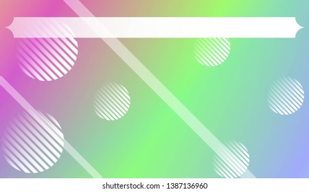 Blurred Decorative Design In Abstract Style With , Curve Lines, Circle, Space for Text. For Futuristic Ad, Booklets. Vector Illustration with Color Gradient