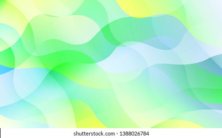 Blurred Decorative Design In Abstract Style With Wave, Curve Lines. Blur Pastel Color Smoke gradient Background. For Your Graphic Wallpaper, Cover Book, Banner. Vector Illustration