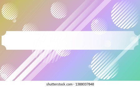 Blurred Decorative Design In Abstract Style With , Curve Lines, Circle, Space for Text. For Futuristic Ad, Booklets. Vector Illustration with Color Gradient