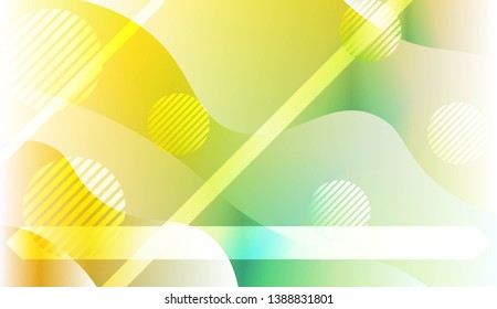 Blurred Decorative Design In Abstract Style With Wave, Curve Lines, Circle, Space for Text. Fluid shapes composition. For Design Flyer, Banner, Landing Page. Vector Illustration with Color Gradient