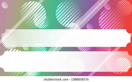 Blurred Decorative Design In Abstract Style With , Curve Lines, Circle, Space for Text. For Futuristic Ad, Booklets. Vector Illustration with Color Gradient