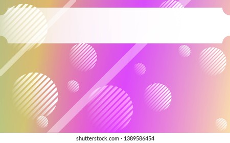 Blurred Decorative Design In Abstract Style With , Curve Lines, Circle, Space for Text. For Futuristic Ad, Booklets. Vector Illustration with Color Gradient