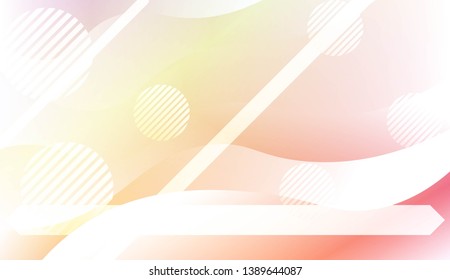 Blurred Decorative Design In Abstract Style With Wave, Curve Lines, Circle, Space for Text. Fluid shapes composition. For Design Flyer, Banner, Landing Page. Vector Illustration with Color Gradient