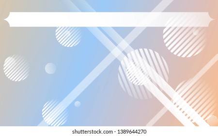 Blurred Decorative Design In Abstract Style With , Curve Lines, Circle, Space for Text. For Futuristic Ad, Booklets. Vector Illustration with Color Gradient