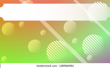 Blurred Decorative Design In Abstract Style With , Curve Lines, Circle, Space for Text. For Futuristic Ad, Booklets. Vector Illustration with Color Gradient
