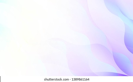 Blurred Decorative Design In Abstract Style With Wave, Curve Lines. Blur Pastel Color Smoke gradient Background. For Your Graphic Wallpaper, Cover Book, Banner. Vector Illustration