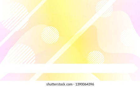 Blurred Decorative Design In Abstract Style With Wave, Curve Lines, Circle, Space for Text. Fluid shapes composition. For Design Flyer, Banner, Landing Page. Vector Illustration with Color Gradient