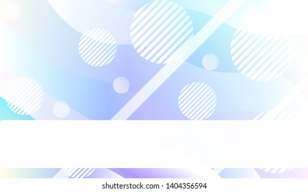 Blurred Decorative Design In Abstract Style With Wave, Curve Lines, Circle, Space for Text. Fluid shapes composition. Vector Illustration with Color Gradient.