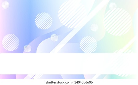 Blurred Decorative Design In Abstract Style With Wave, Curve Lines, Circle, Space for Text. Fluid shapes composition. Vector Illustration with Color Gradient.