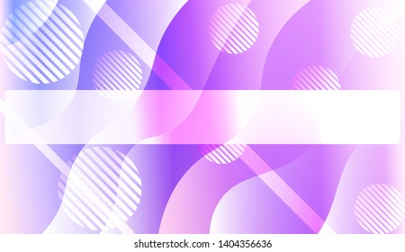 Blurred Decorative Design In Abstract Style With Wave, Curve Lines, Circle, Space for Text. Fluid shapes composition. Vector Illustration with Color Gradient.