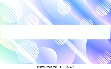 Blurred Decorative Design In Abstract Style With Wave, Curve Lines, Circle, Space for Text. Fluid shapes composition. Vector Illustration with Color Gradient.