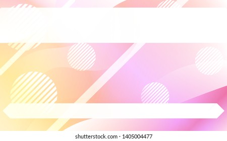 Blurred Decorative Design In Abstract Style With Wave, Curve Lines, Circle, Space for Text. Fluid shapes composition. Vector Illustration with Color Gradient.