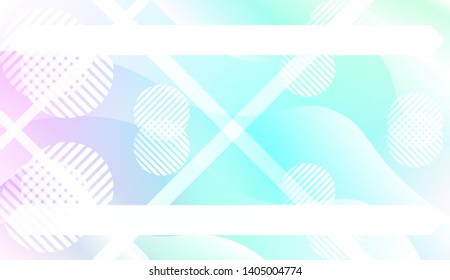 Blurred Decorative Design In Abstract Style With Wave, Curve Lines, Circle, Space for Text. Fluid shapes composition. Vector Illustration with Color Gradient.