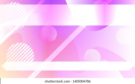 Blurred Decorative Design In Abstract Style With Wave, Curve Lines, Circle, Space for Text. Fluid shapes composition. Vector Illustration with Color Gradient.