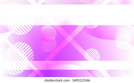 Blurred Decorative Design In Abstract Style With Wave, Curve Lines, Circle, Space for Text. Fluid shapes composition. Vector Illustration with Color Gradient.