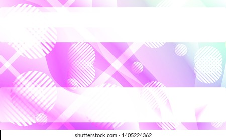 Blurred Decorative Design In Abstract Style With Wave, Curve Lines, Circle, Space for Text. Fluid shapes composition. Vector Illustration with Color Gradient.