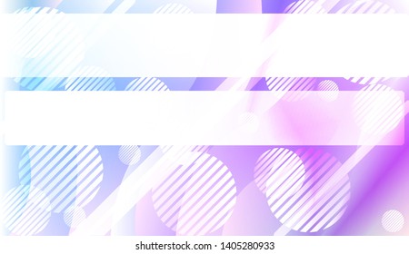 Blurred Decorative Design In Abstract Style With Wave, Curve Lines, Circle, Space for Text. Fluid shapes composition. Vector Illustration with Color Gradient.