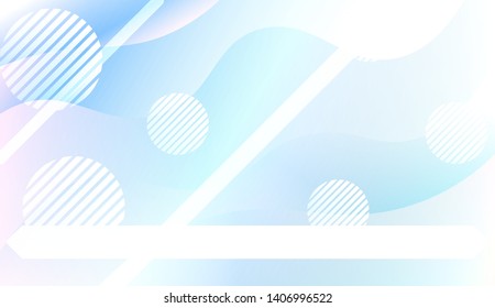 Blurred Decorative Design In Abstract Style With Wave, Curve Lines, Circle, Space for Text. Fluid shapes composition. Vector Illustration with Color Gradient.