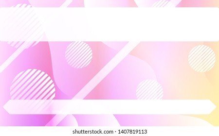 Blurred Decorative Design In Abstract Style With Wave, Curve Lines, Circle, Space for Text. Fluid shapes composition. Vector Illustration with Color Gradient.