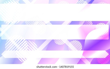 Blurred Decorative Design In Abstract Style With Wave, Curve Lines, Circle, Space for Text. Fluid shapes composition. Vector Illustration with Color Gradient.