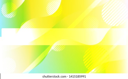 Blurred Decorative Design In Abstract Style With Wave, Curve Lines, Circle, Space for Text. Fluid shapes composition. Vector Illustration with Color Gradient.