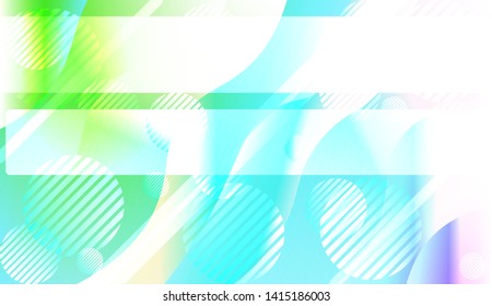 Blurred Decorative Design In Abstract Style With Wave, Curve Lines, Circle, Space for Text. Fluid shapes composition. Vector Illustration with Color Gradient.